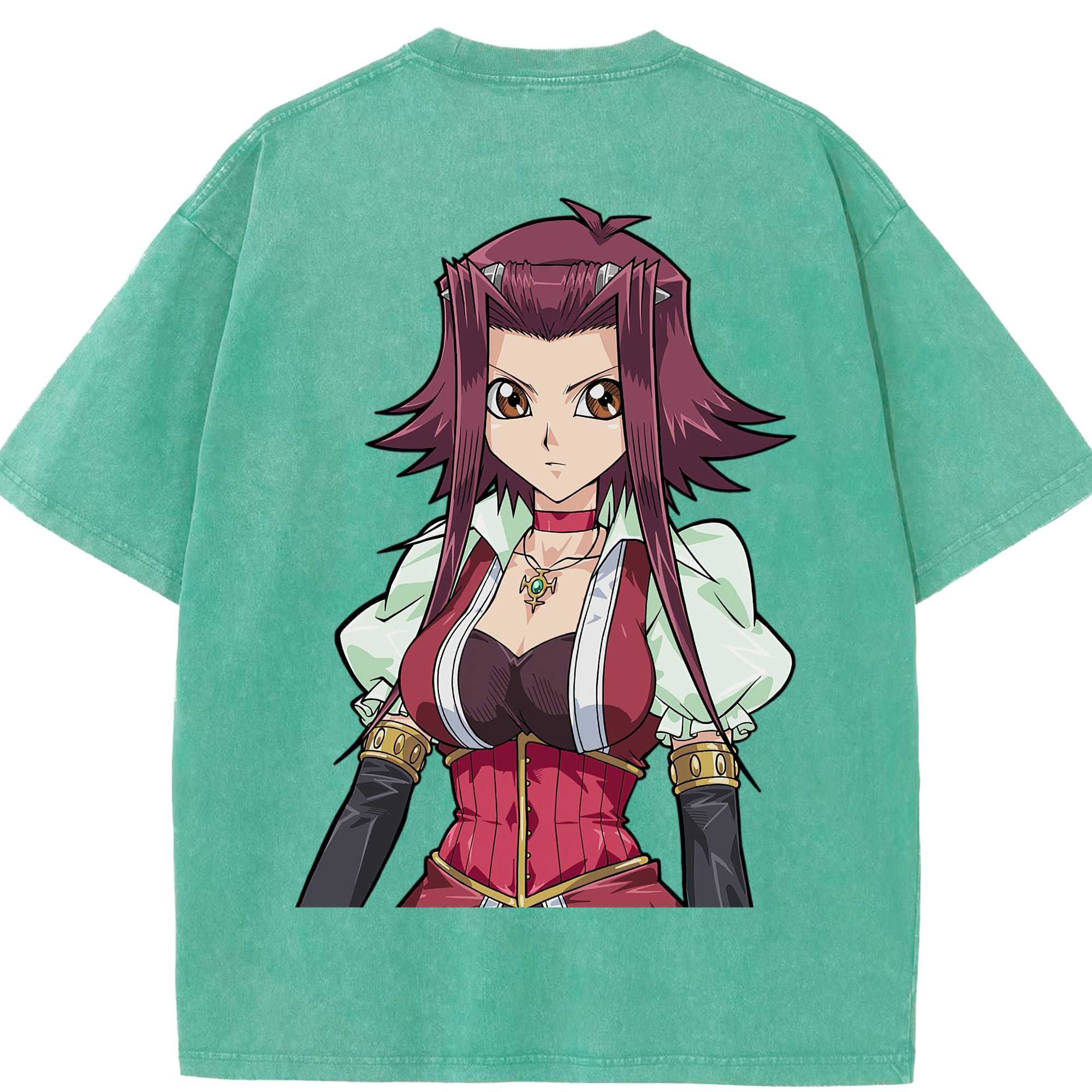 （画像用） 遊☆戯☆王 Yu-Gi-Oh! 綿100% ヴィンテージ風 半袖Tシャツ（背面プリント）